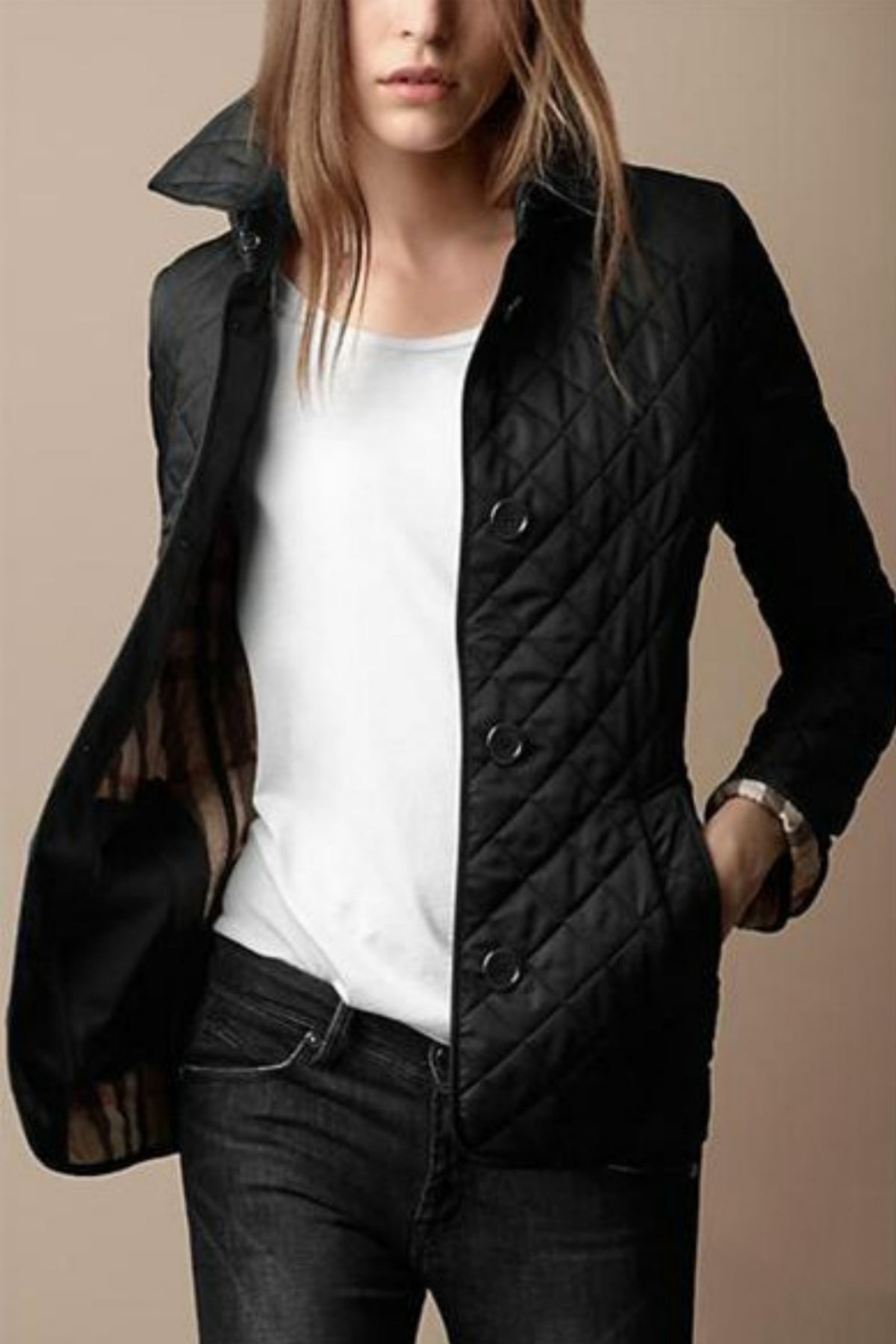 Evie - Slimfit silk-cotton jacket