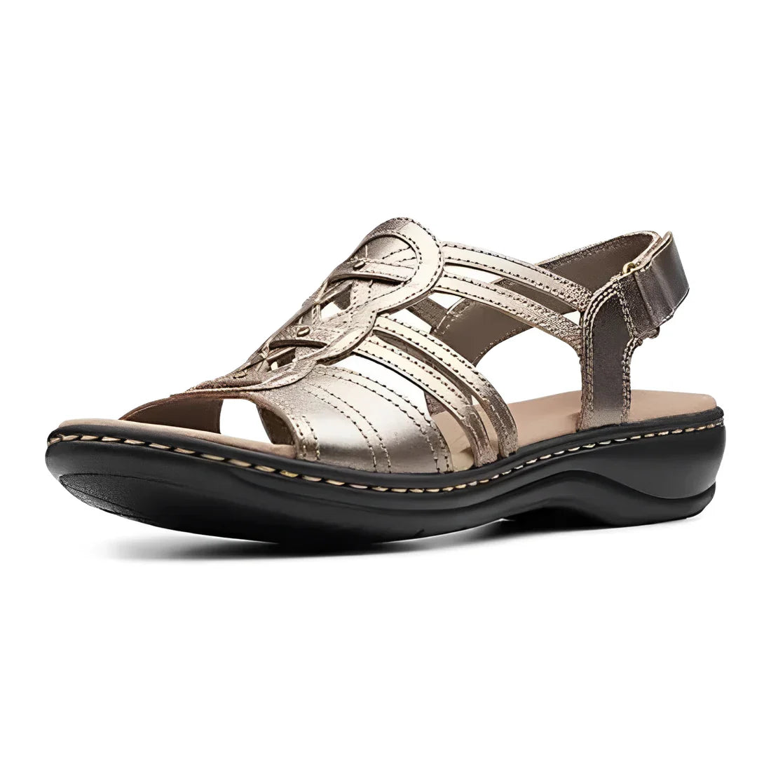 WOMEN'S PREMIUM LEATHER ORTHOPEDIC SANDALS WITH ARCH SUPPORT