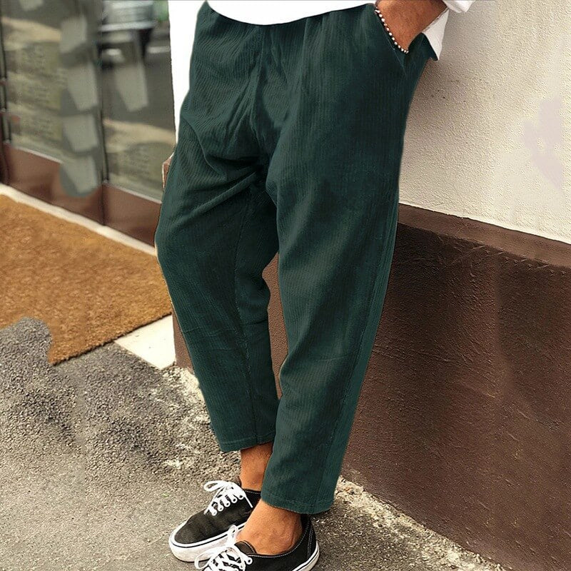 Casual loose corduroy pants for men