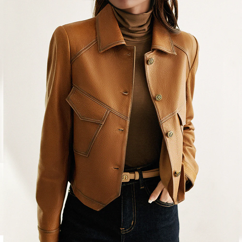 MIA CONTI Vintage Leather Jacket