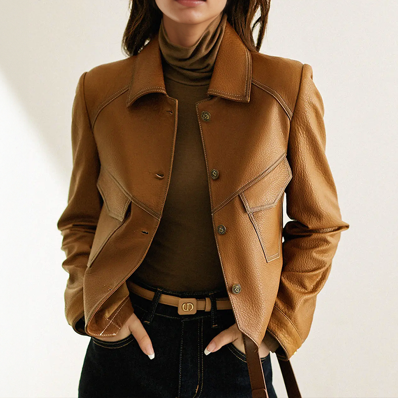 MIA CONTI Vintage Leather Jacket