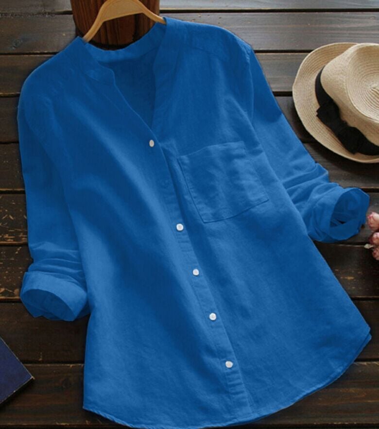 Linen Cotton Casual Loose Shirt