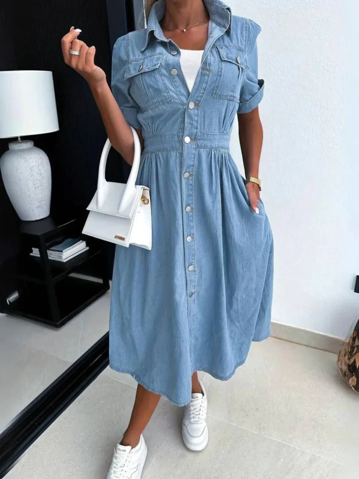 Hanna - Trendy Denim Dress