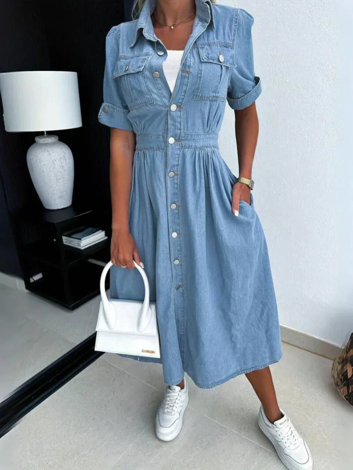 Hanna - Trendy Denim Dress