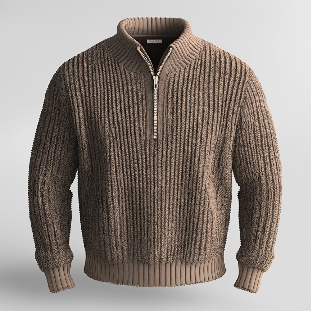 Ortwin - Sweater with shaker seam