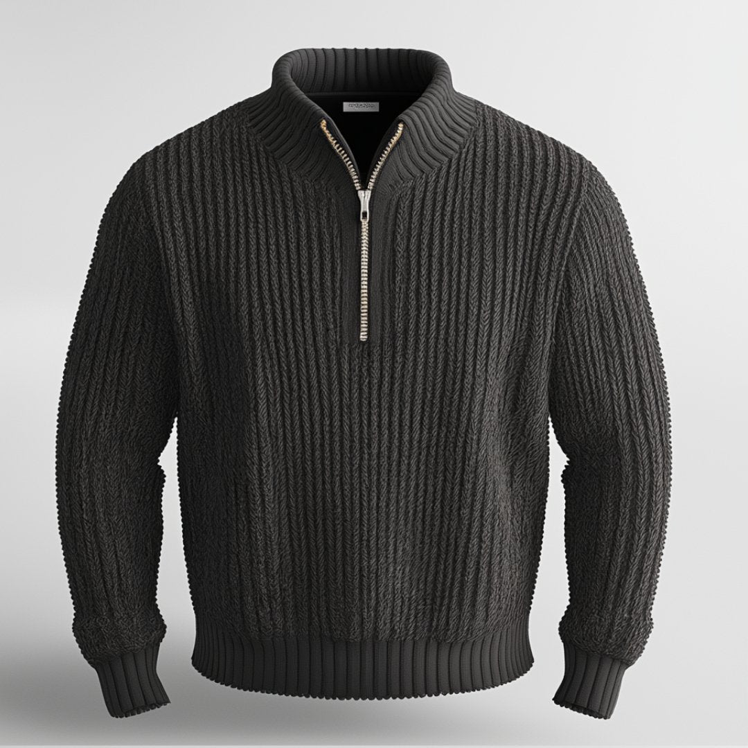 Ortwin - Sweater with shaker seam