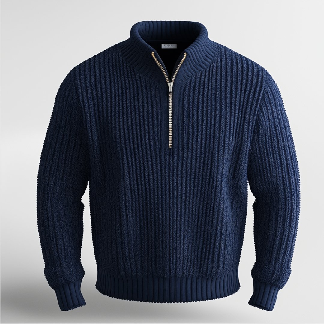 Ortwin - Sweater with shaker seam